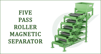 High Gradient High Intensity Magnetic roll Separators