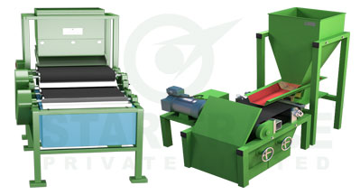 single and double magnetic roll separator